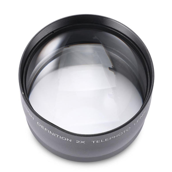 Digital High Definition 58MM 2X Teleconverter Telephoto Lens for DSLR Camera