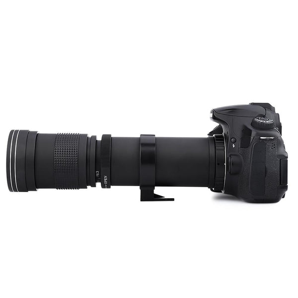 420 - 800MM F/8.3 - 16 Super Telephoto Manual Zoom Lens with Adapter for Canon EOS EF Camera