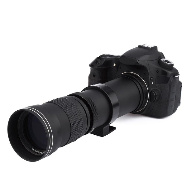 420 - 800MM F/8.3 - 16 Super Telephoto Manual Zoom Lens with Adapter for Canon EOS EF Camera