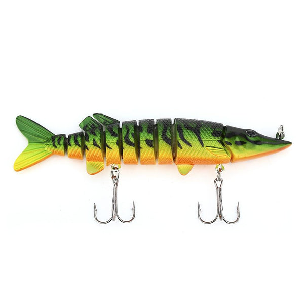 Proberos Outdoor Artificial 9 Sections Pike Fishing Lure