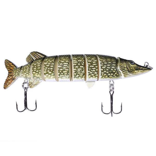 Proberos Outdoor Artificial 9 Sections Big Pike Fishing Lure