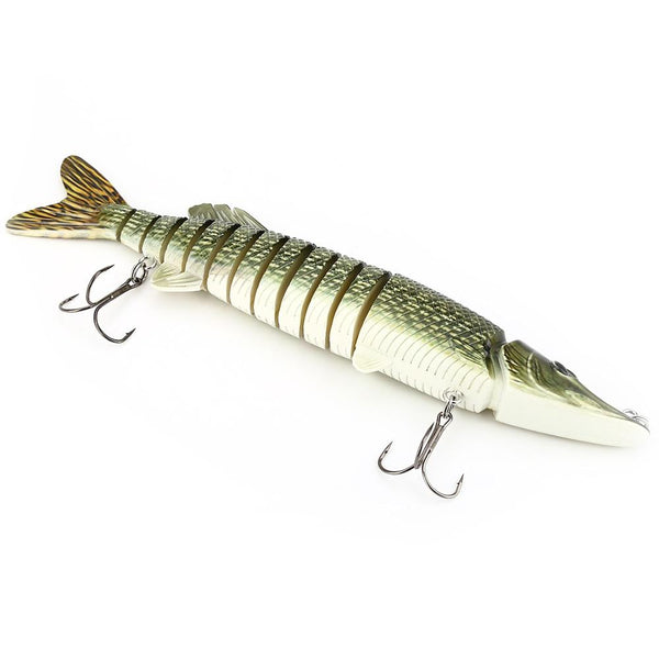 Proberos Artificial 13 Sections Big Pike Fishing Lure Crankbait