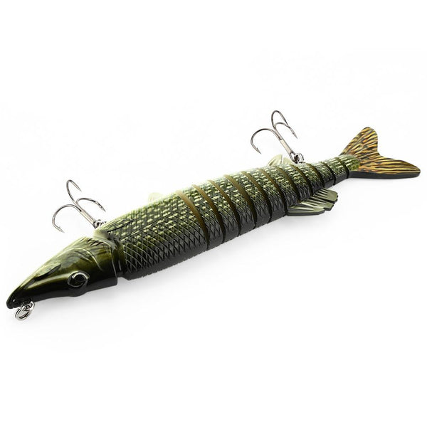 Proberos Artificial 13 Sections Big Pike Fishing Lure Crankbait