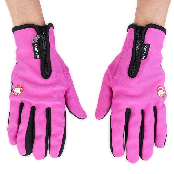 Robesbon Paired Unisex Outdoor Bicycle Screen Warm Riding Gloves