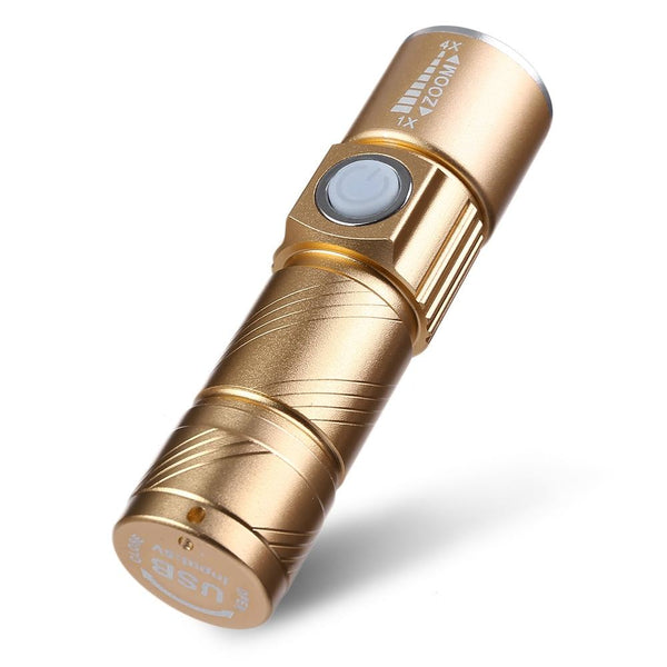 CYCLE ZONE USB Rechargeable Bike Front Handlebar Flashlight