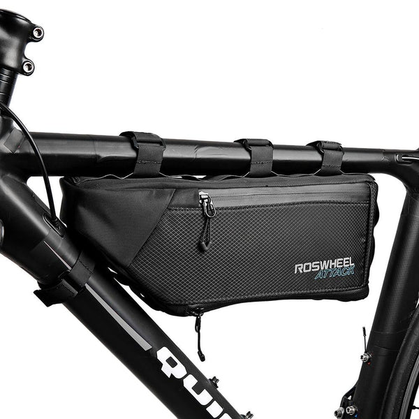 ROSWHEEL 121371 Water-resistant 4L Bike Triangular Bag Bicycle Front Tube Pack