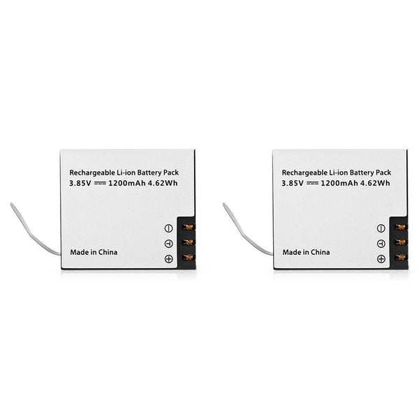 Hawkeye Dual-slot Charging Dock with Two 1200mAh Batteries for Firefly 8S / 8SE Action Camera
