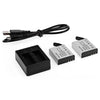 Hawkeye Dual-slot Charging Dock with Two 1200mAh Batteries for Firefly 8S / 8SE Action Camera