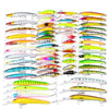 Proberos DWMI009 60-piece Set ABS Plastic Classic Fishing Lures Hard Bait