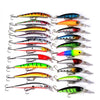 Pro Beros DWS251 ABS Plastic Classic Fishing Lures Minnow Hard Bait 20pcs Set