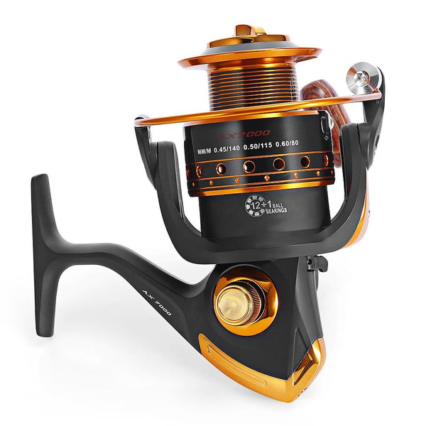 YUMOSHI 12 + 1BB Metal Fishing Reel with Foldable Handle