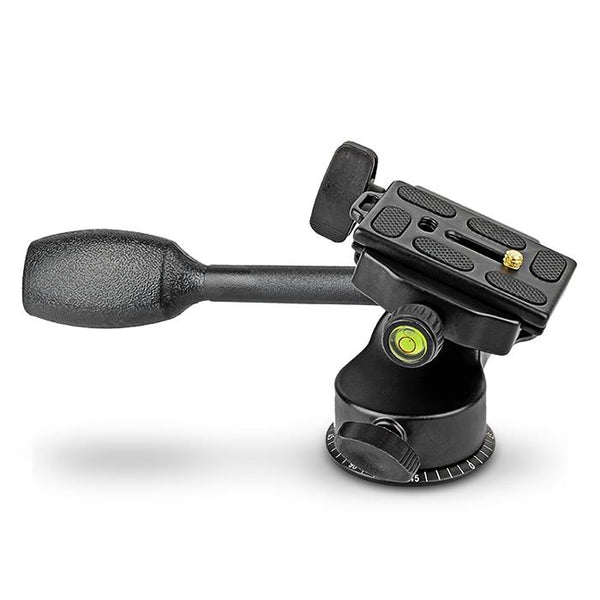 QZSD Q-08 Tripod Pan Head Security Camera Holder 360-Degrees Fluid Rotation