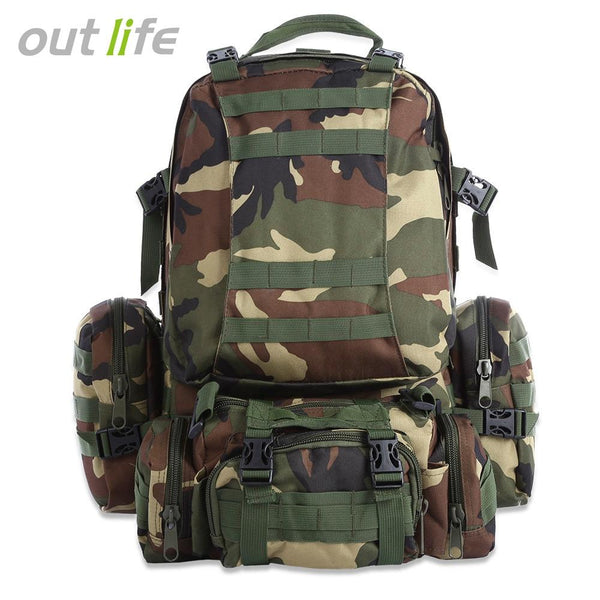 Outlife 50L Multifunction Molle Camouflage Backpack for Outdoor Sport Climbing Hiking Camping - CBXMall.com | Best Prices ➤ Fast DELIVERY | ✈ Free Standard Shipping over 100+ Countries Worldwide
