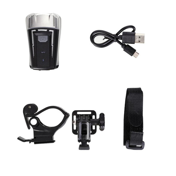 USB Rechargeable Bicycle Front Light Bike Handlebar Light