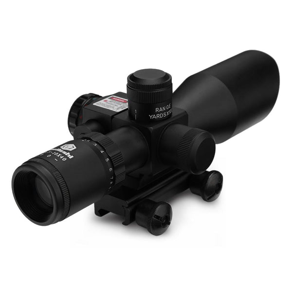 Beileshi 2.5 - 10 x 40 Tactical Riflescope with Red Laser Dual Illuminated Mil-dot W / Rail Mount - CBXMall.com | Best Prices ➤ Fast DELIVERY | ✈ Free Standard Shipping over 100+ Countries Worldwide