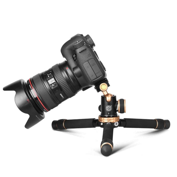 QZSD Q166Z Lightweight Aluminum Alloy Travel Mini Tripod with Ball Head for DSLR Camera Camcorder