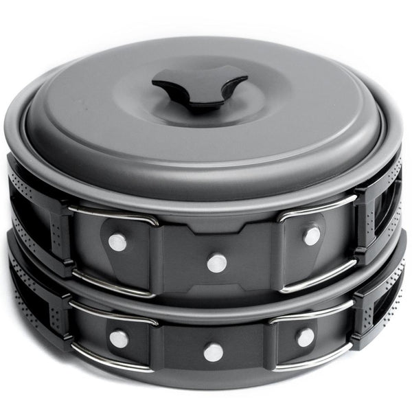 Outdoor Cookware Set Cooking Utensils Lightweight Compact Pot Pan Bowls for Camping Hiking Backpacking Picnic - CBXMall.com | Best Prices ➤ Fast DELIVERY | ✈ Free Standard Shipping over 100+ Countries Worldwide