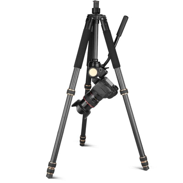 QZSD Q640C Professional Tripod with Fluid Head Carbon Fiber
