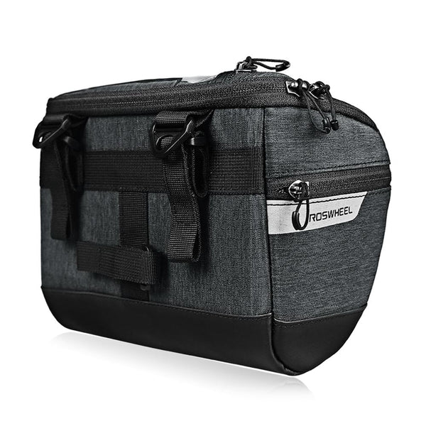 ROSWHEEL 111459 3L Capacity Bike Front Handlebar Bag Bicycle Basket