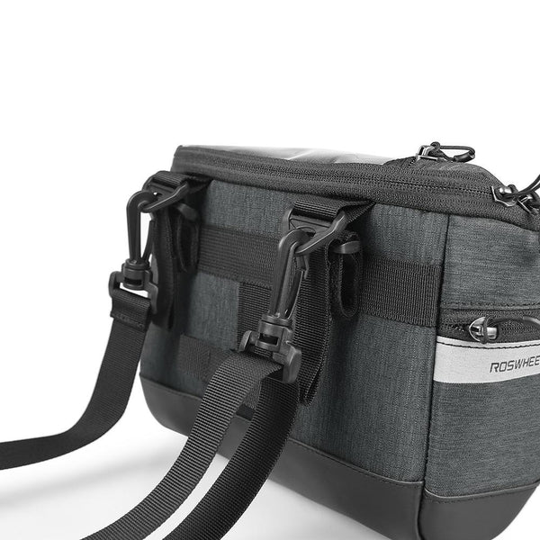 ROSWHEEL 111459 3L Capacity Bike Front Handlebar Bag Bicycle Basket