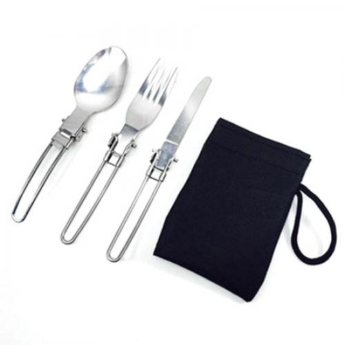 Camping Folding Stainless Steel Tableware including Knife / Fork / Spoon - CBXMall.com | Best Prices ➤ Fast DELIVERY | ✈ Free Standard Shipping over 100+ Countries Worldwide