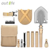 Outlife Military Folding Shovel with Carrying Bag Army Multi-tools for Camping