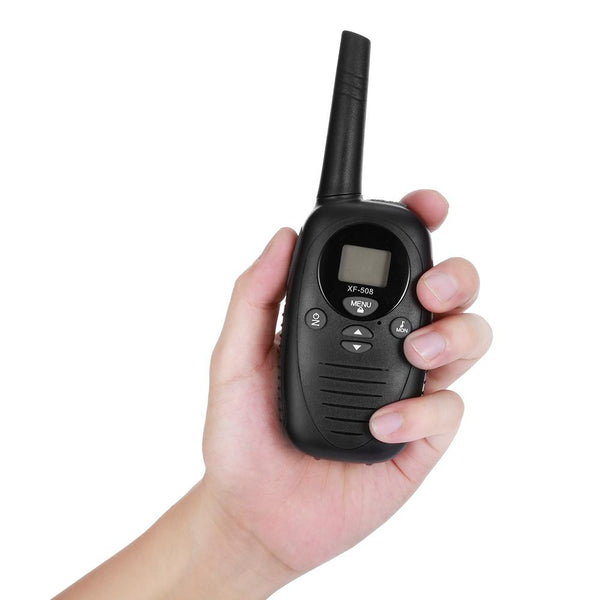 XF - 508 2pcs Children Walkie Talkies 2-way Radio 8 Channels 3KM Range Belt Clip