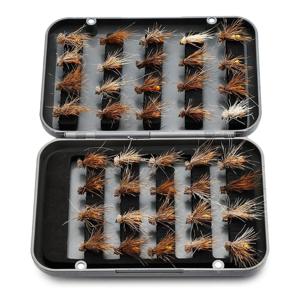 Outlife 27841 - A 40pcs Handmade Fly Fishing Insects Lures with Storage Box