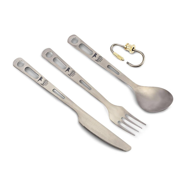 Keith Portable Outdoor Cutlery Set Pure Titanium Knife Fork Spoon - CBXMall.com | Best Prices ➤ Fast DELIVERY | ✈ Free Standard Shipping over 100+ Countries Worldwide