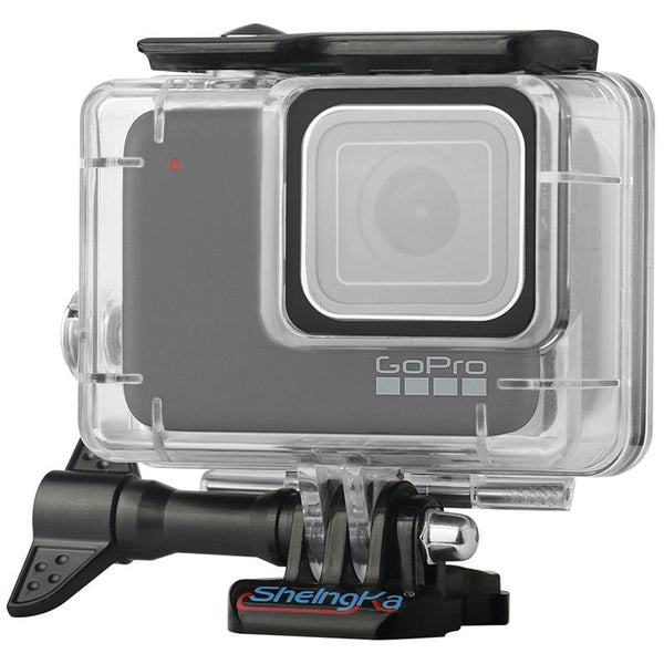 Sports Camera Waterproof Case Tempered Film Base Adapter Accessories Set for Gopro Hero 7