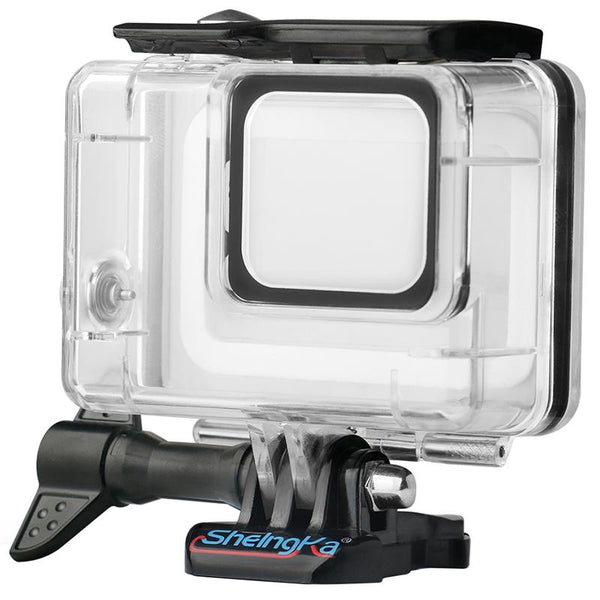 Sports Camera Waterproof Case Tempered Film Base Adapter Accessories Set for Gopro Hero 7