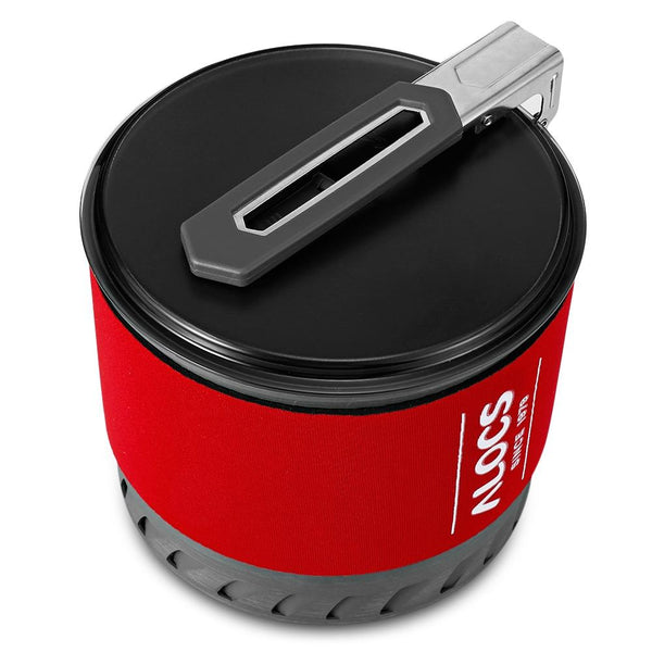 Outdoor 1.3L Camping Pot with Folding Handle Heat Exchange Outdoor Cooking Set with Bowl Cup - CBXMall.com | Best Prices ➤ Fast DELIVERY | ✈ Free Standard Shipping over 100+ Countries Worldwide