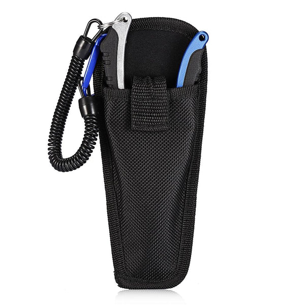 No. FG - 1038 Aluminum Alloy Fishing Pliers Split Ring Cutters with Sheath and Retractable Tether