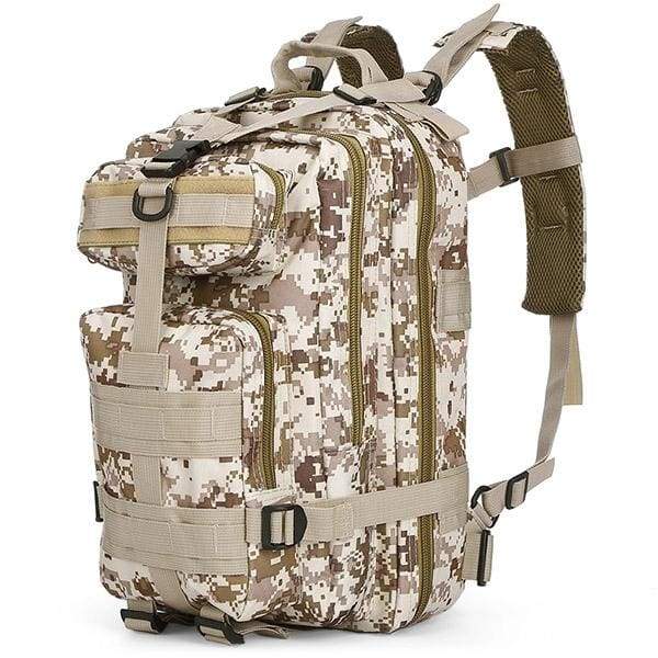 3P Military 30L Backpack Sports Bag for Camping Traveling Hiking Trekking - MARPAT DESERT - Sports Accessories