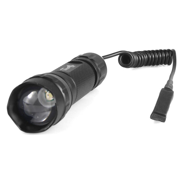 UltraFire 501G XPE 395 Wavelength Green Focusing Hunting Flashlight + Switch