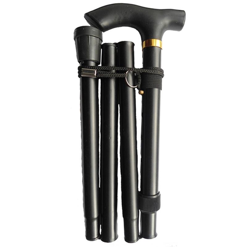 Outdoor Hiking Tools Aluminum Alloy Metal Folding Walking Sticks