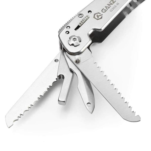 12 in 1 Multifunctional Folding Pliers with 12pcs Screwdriver Bits - Camping Tools