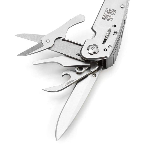 12 in 1 Multifunctional Folding Pliers with 12pcs Screwdriver Bits - Camping Tools