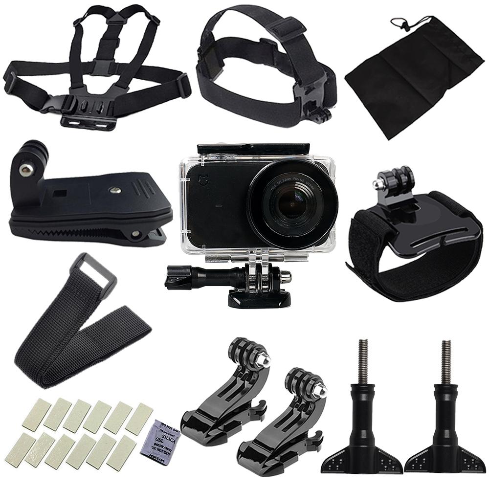 10 in 1 Action Camera Accessories Set For Mijia 45m Waterproof Case Camera