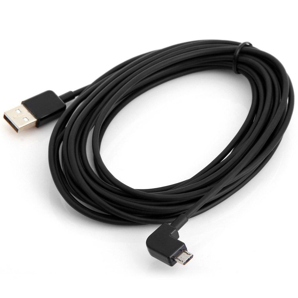 U2-306 5m Left Angle 90 Degrees Micro USB Male to USB Data Charging Sync Cable