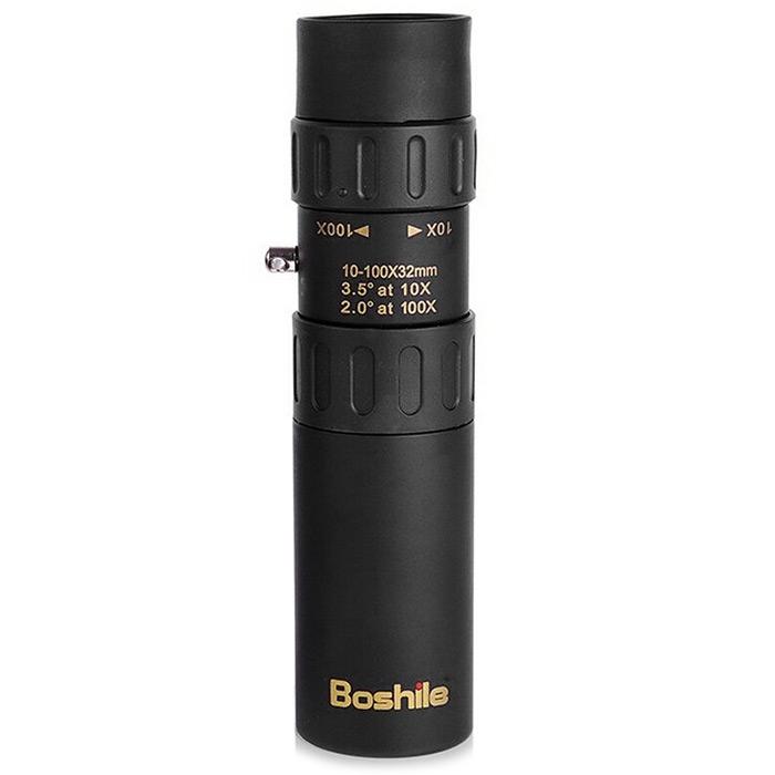 Boshile Roof BAK - 4 Prism 10 - 100 x 32 Telescopic Monocular for 0.5 - 3000m Distance