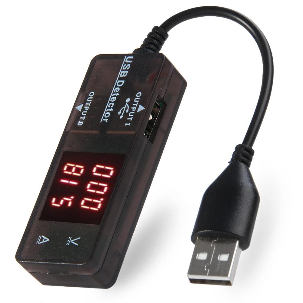 USB Detector Charging Voltage Current Panel Meter LED Dual Display