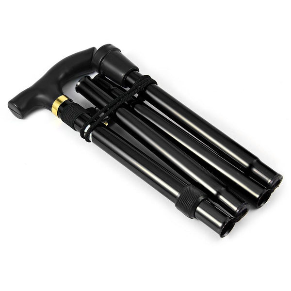 Adjustable Aluminum Metal Walking Stick Folding Collapsible Travel Cane with Non-slip Rubber Base - CBXMall.com | Best Prices ➤ Fast DELIVERY | ✈ Free Standard Shipping over 100+ Countries Worldwide