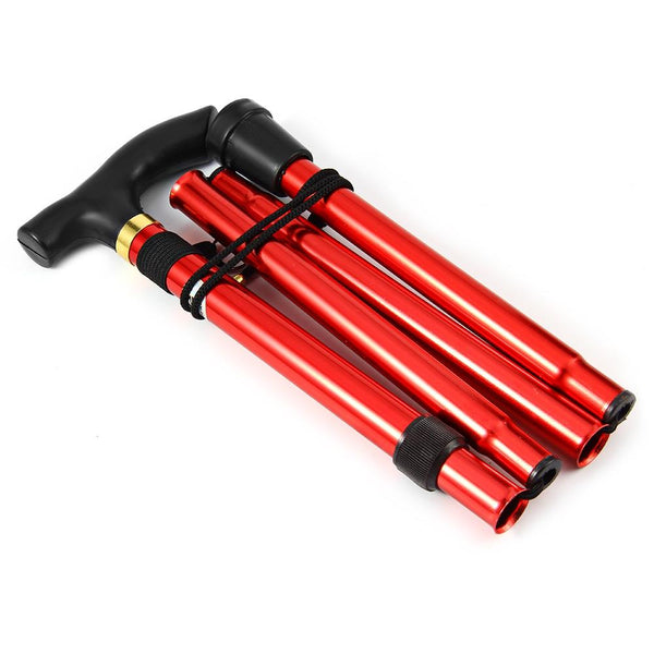 Adjustable Aluminum Metal Walking Stick Folding Collapsible Travel Cane with Non-slip Rubber Base - CBXMall.com | Best Prices ➤ Fast DELIVERY | ✈ Free Standard Shipping over 100+ Countries Worldwide