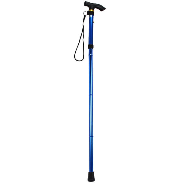 Adjustable Aluminum Metal Walking Stick Folding Collapsible Travel Cane with Non-slip Rubber Base - CBXMall.com | Best Prices ➤ Fast DELIVERY | ✈ Free Standard Shipping over 100+ Countries Worldwide