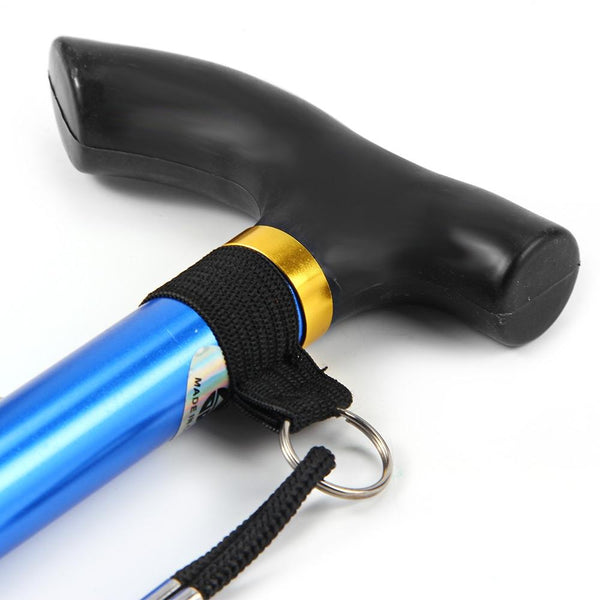 Adjustable Aluminum Metal Walking Stick Folding Collapsible Travel Cane with Non-slip Rubber Base - CBXMall.com | Best Prices ➤ Fast DELIVERY | ✈ Free Standard Shipping over 100+ Countries Worldwide