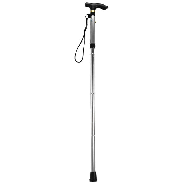 Adjustable Aluminum Metal Walking Stick Folding Collapsible Travel Cane with Non-slip Rubber Base - CBXMall.com | Best Prices ➤ Fast DELIVERY | ✈ Free Standard Shipping over 100+ Countries Worldwide