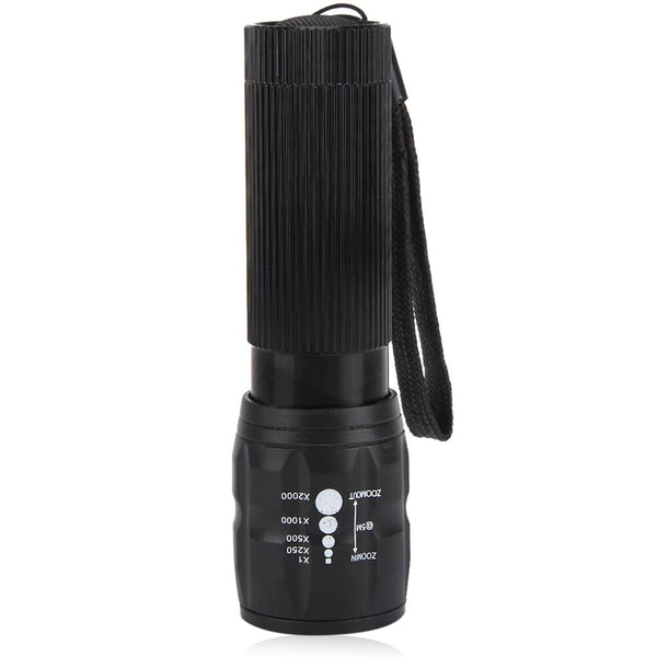 Q5 Waterproof 3W 140lm 3 Modes LED Bike Light Zoomable Flashlight with Torch Holder