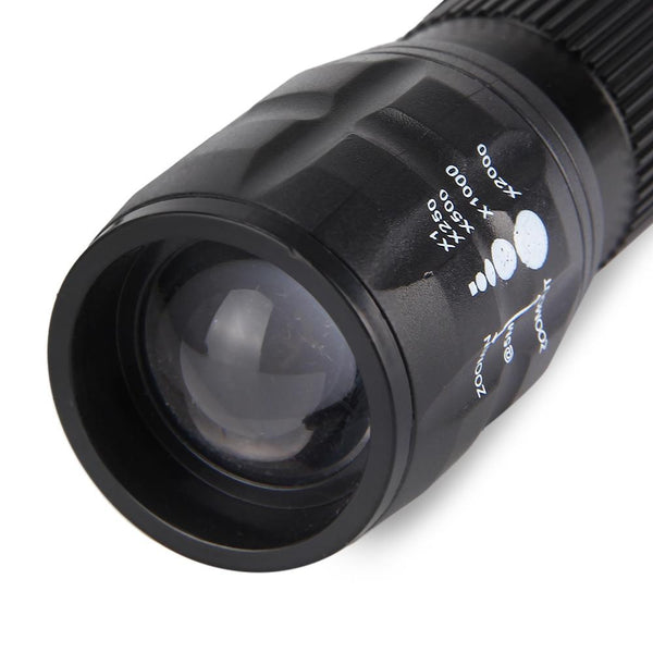 Q5 Waterproof 3W 140lm 3 Modes LED Bike Light Zoomable Flashlight with Torch Holder