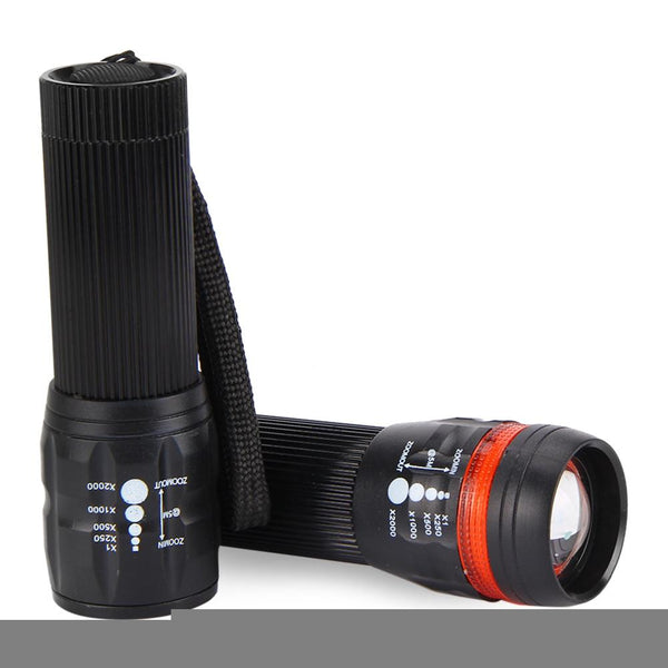 Q5 Waterproof 3W 140lm 3 Modes LED Bike Light Zoomable Flashlight with Torch Holder